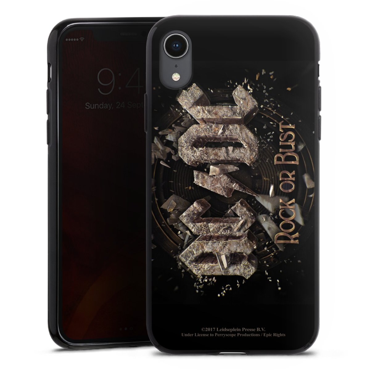 iPhone Xr Handy Silikon Hülle Case schwarz Handyhülle Acdc Official Licensed Product Rock Or Bust