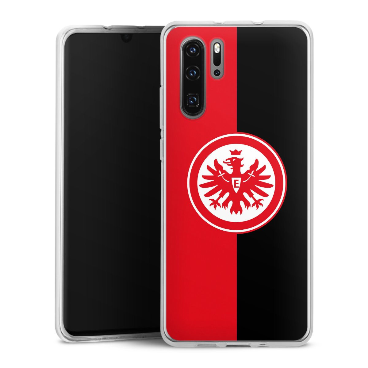 Huawei P30 Pro Handy Silikon Hülle Case transparent Handyhülle Official Licensed Product Eintracht Frankfurt Sge Silikon Case