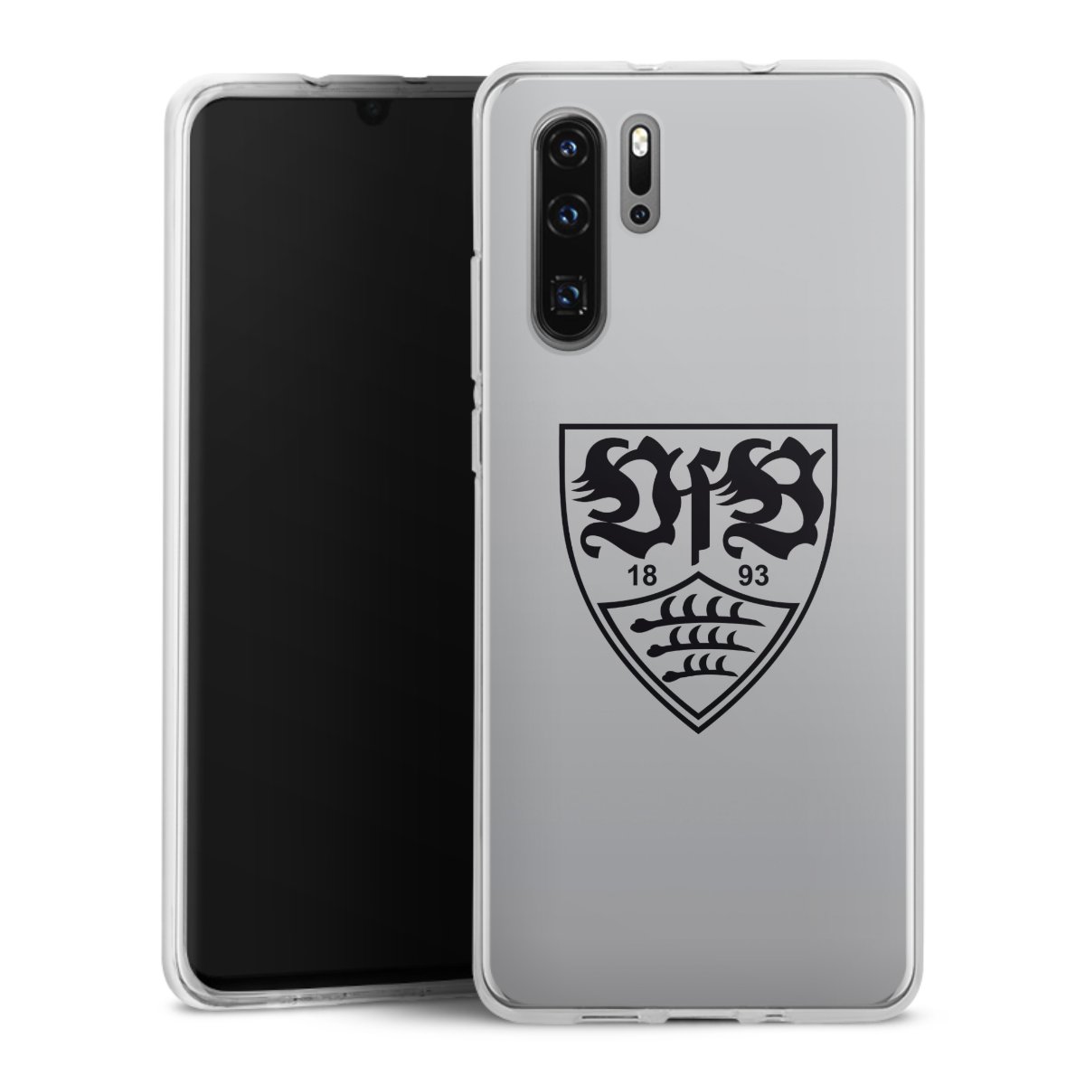 Huawei P30 Pro Handy Silikon Hülle Case transparent Handyhülle Logo Vfb Stuttgart Official Licensed Product Silikon Case