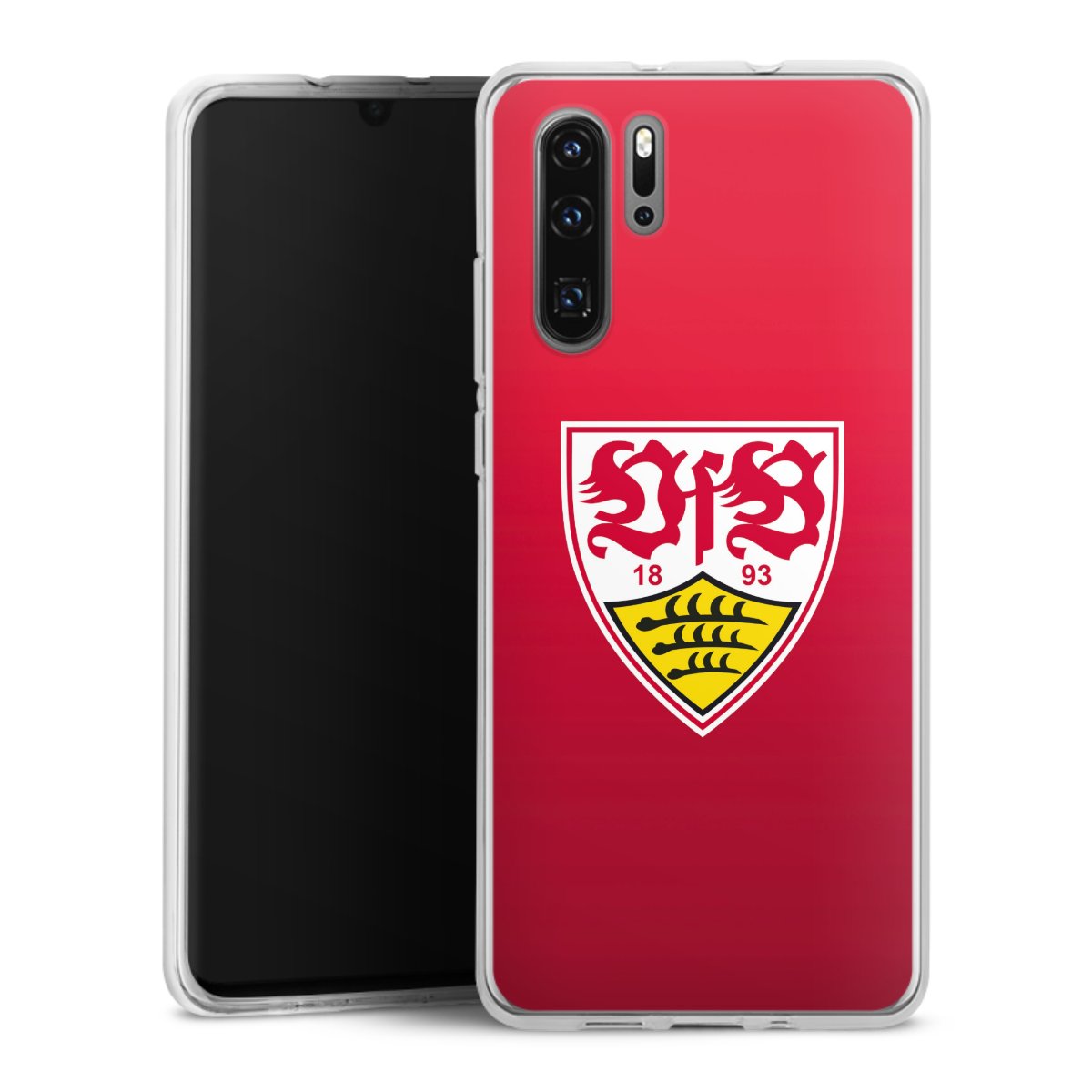 Huawei P30 Pro Handy Silikon Hülle Case transparent Handyhülle Official Licensed Product Vfb Stuttgart Silikon Case