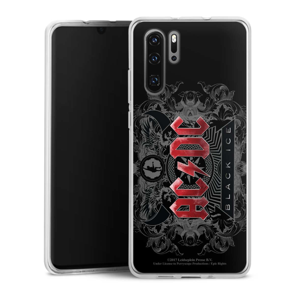 Huawei P30 Pro Handy Silikon Hülle Case transparent Handyhülle Merchandise Black Ice Acdc Silikon Case