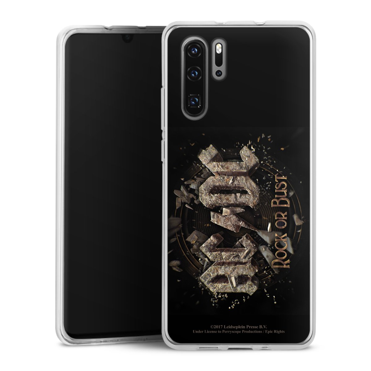 Huawei P30 Pro Handy Silikon Hülle Case transparent Handyhülle Acdc Official Licensed Product Rock Or Bust Silikon Case