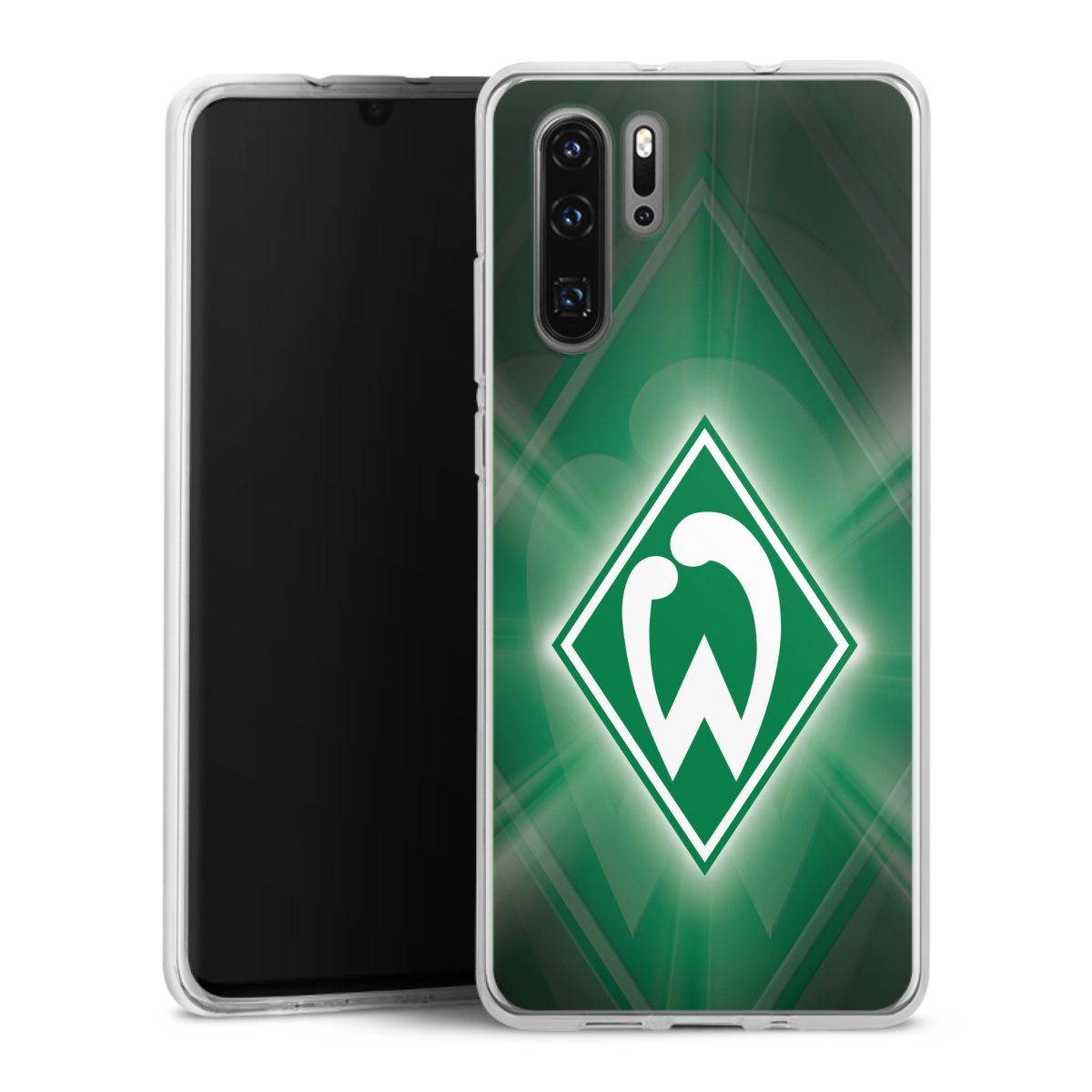 Huawei P30 Pro Handy Silikon Hülle Case transparent Handyhülle Sv Werder Bremen Official Licensed Product Coat Of Arms Silikon Case