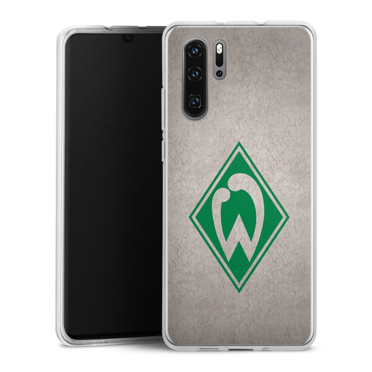 Huawei P30 Pro Handy Silikon Hülle Case transparent Handyhülle Sv Werder Bremen Concrete Official Licensed Product Silikon Case