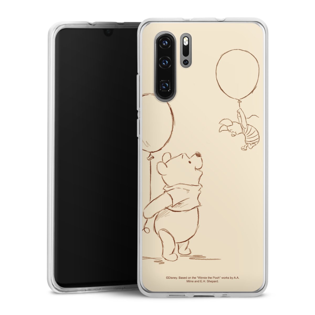 Huawei P30 Pro Handy Silikon Hülle Case transparent Handyhülle Official Licensed Product Winnie The Pooh Disney Silikon Case