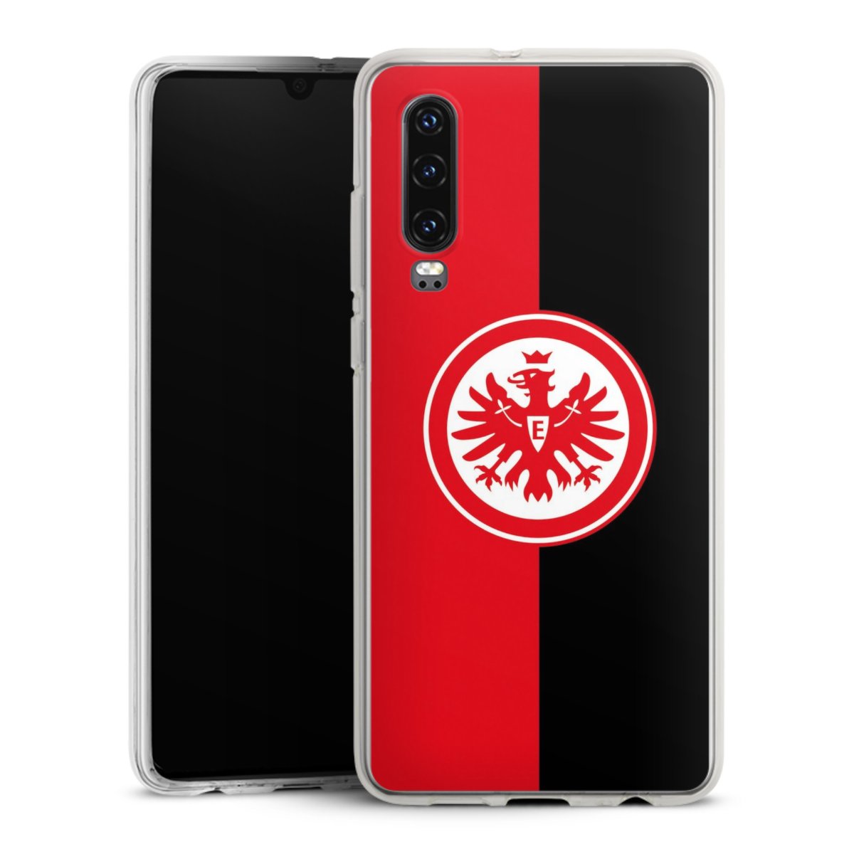 Huawei P30 Handy Silikon Hülle Case transparent Handyhülle Official Licensed Product Eintracht Frankfurt Sge Silikon Case