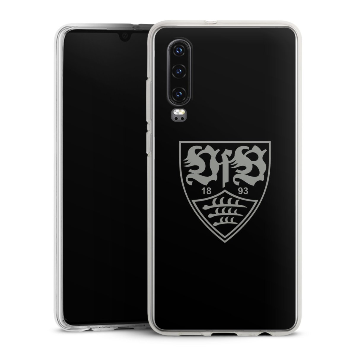 Huawei P30 Handy Silikon Hülle Case transparent Handyhülle Official Licensed Product Vfb Stuttgart Silikon Case