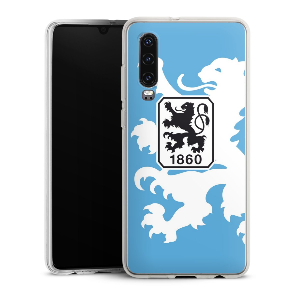 Huawei P30 Handy Silikon Hülle Case transparent Handyhülle Coat Of Arms Official Licensed Product Silikon Case