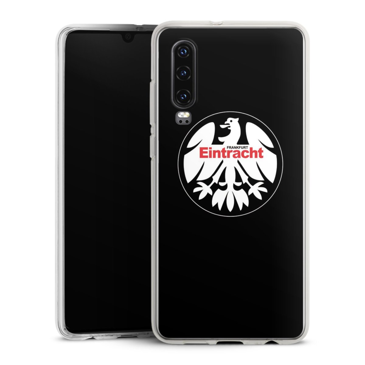 Huawei P30 Handy Silikon Hülle Case transparent Handyhülle Official Licensed Product Eintracht Frankfurt Sge Silikon Case