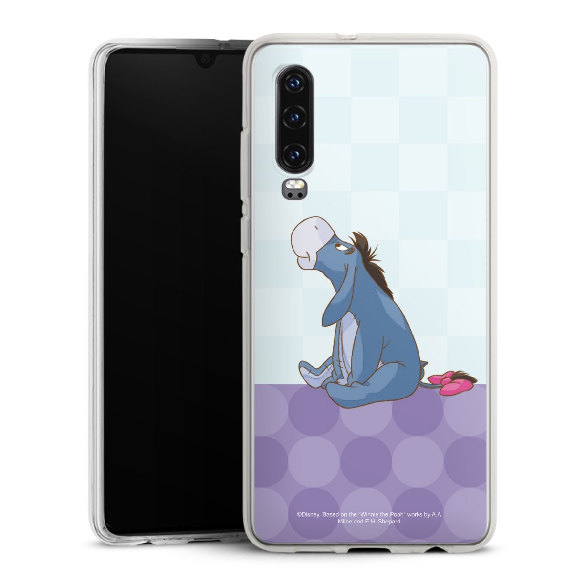 Huawei P30 Handy Silikon Hülle Case transparent Handyhülle Disney Donkey Winnie The Pooh Silikon Case