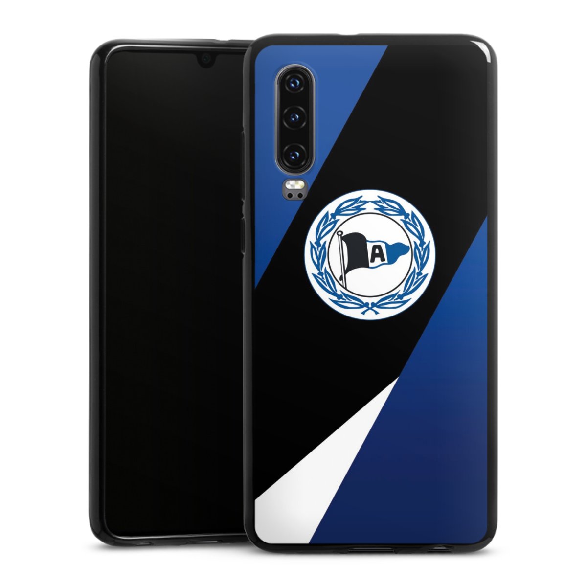 Huawei P30 Handy Silikon Hülle Case schwarz Handyhülle Official Licensed Product Arminia Bielefeld Dsc