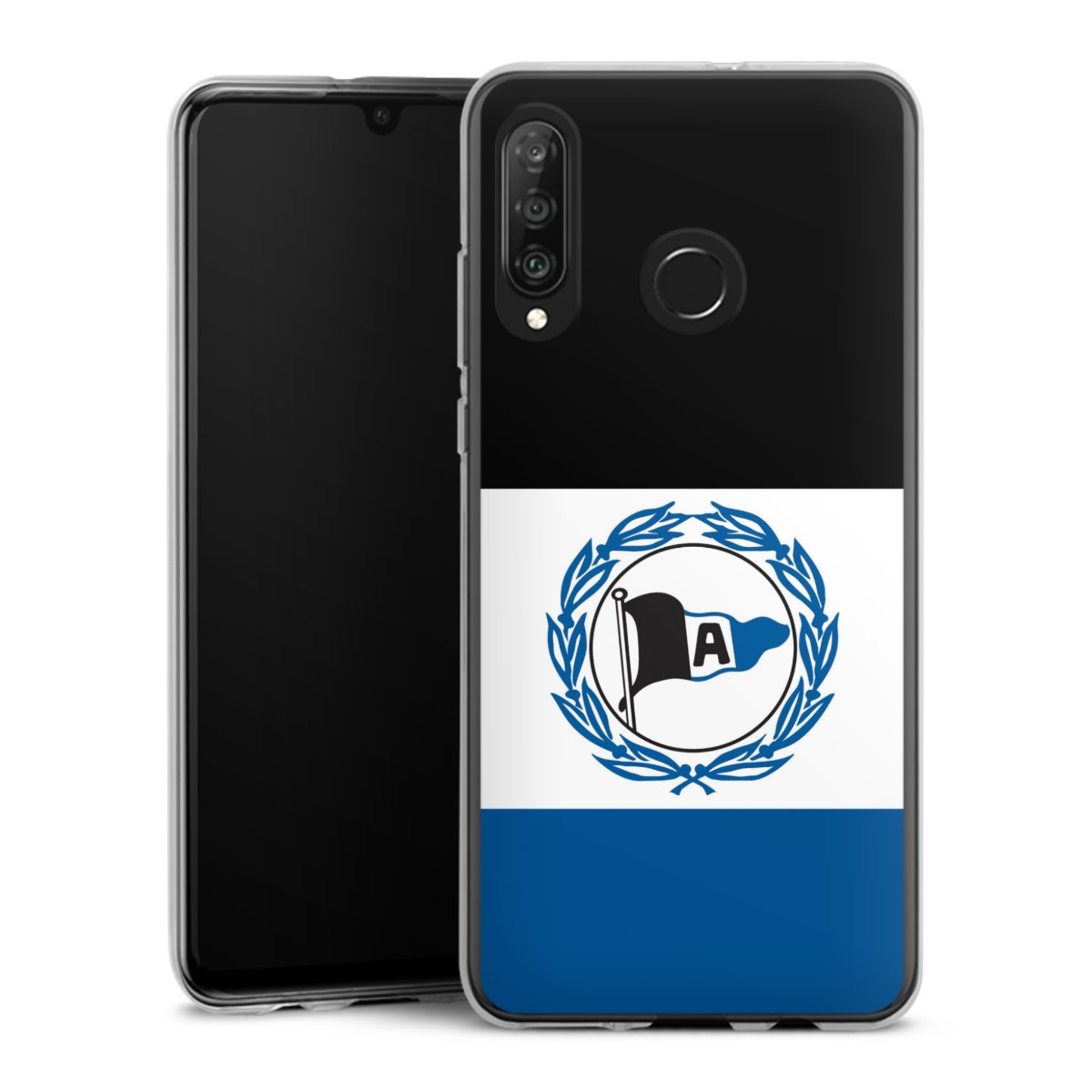 Huawei P30 Lite Handy Silikon Hülle Case transparent Handyhülle Arminen Official Licensed Product Arminia Bielefeld Silikon Case