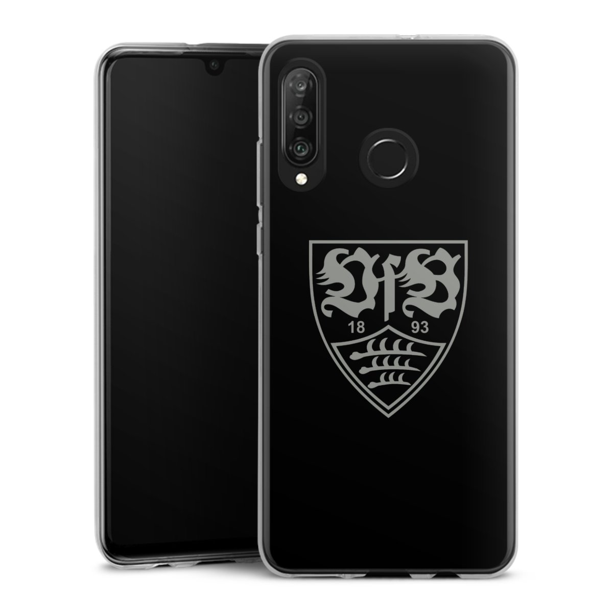 Huawei P30 Lite Handy Silikon Hülle Case transparent Handyhülle Official Licensed Product Vfb Stuttgart Silikon Case