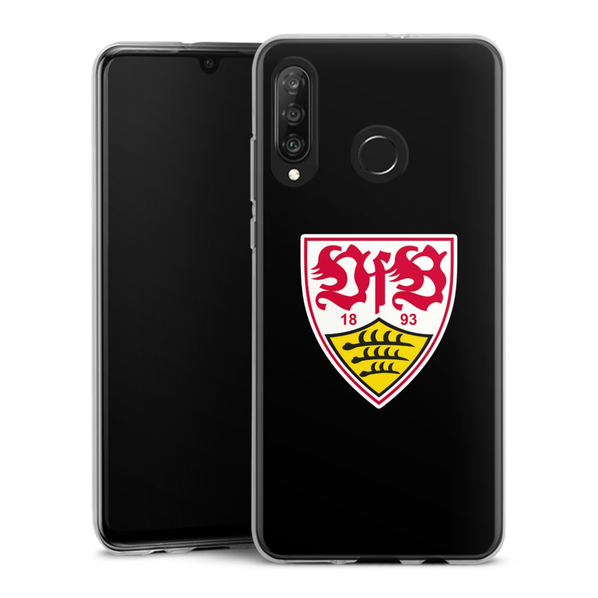 Huawei P30 Lite Handy Silikon Hülle Case transparent Handyhülle Vfb Stuttgart Official Licensed Product Coat Of Arms Silikon Case