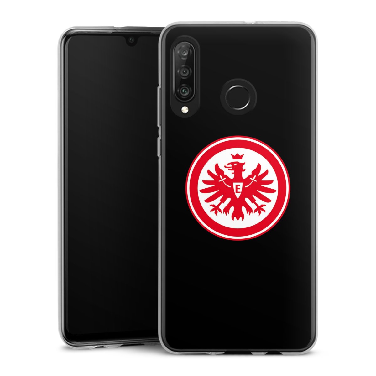 Huawei P30 Lite Handy Silikon Hülle Case transparent Handyhülle Eintracht Frankfurt Sge Eagle Silikon Case