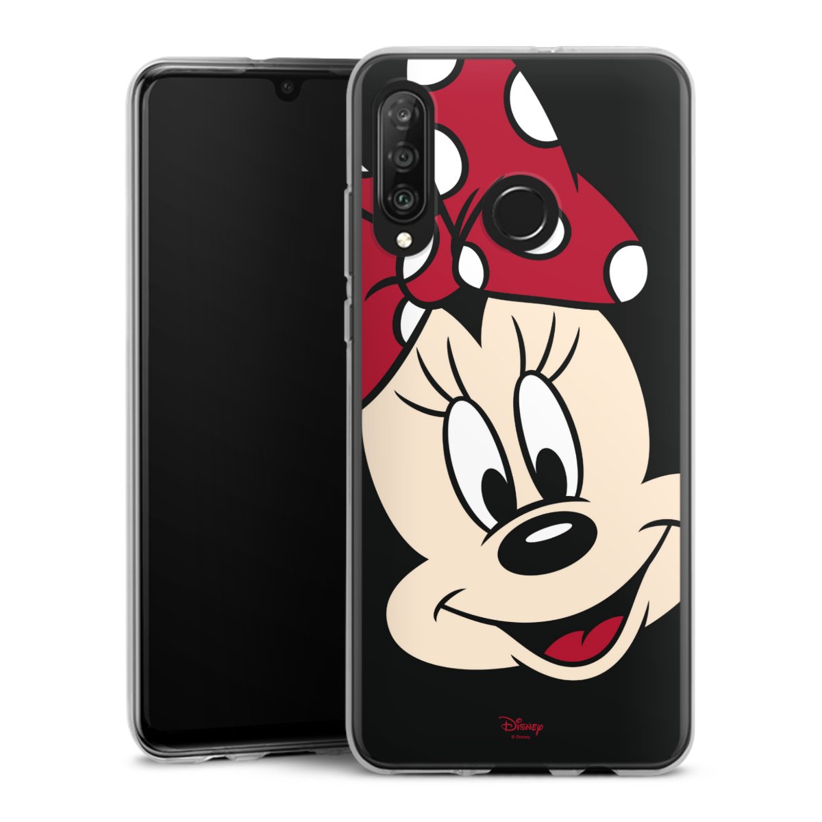 Huawei P30 Lite Handy Silikon Hülle Case transparent Handyhülle Minnie Mouse Official Licensed Product Disney Silikon Case