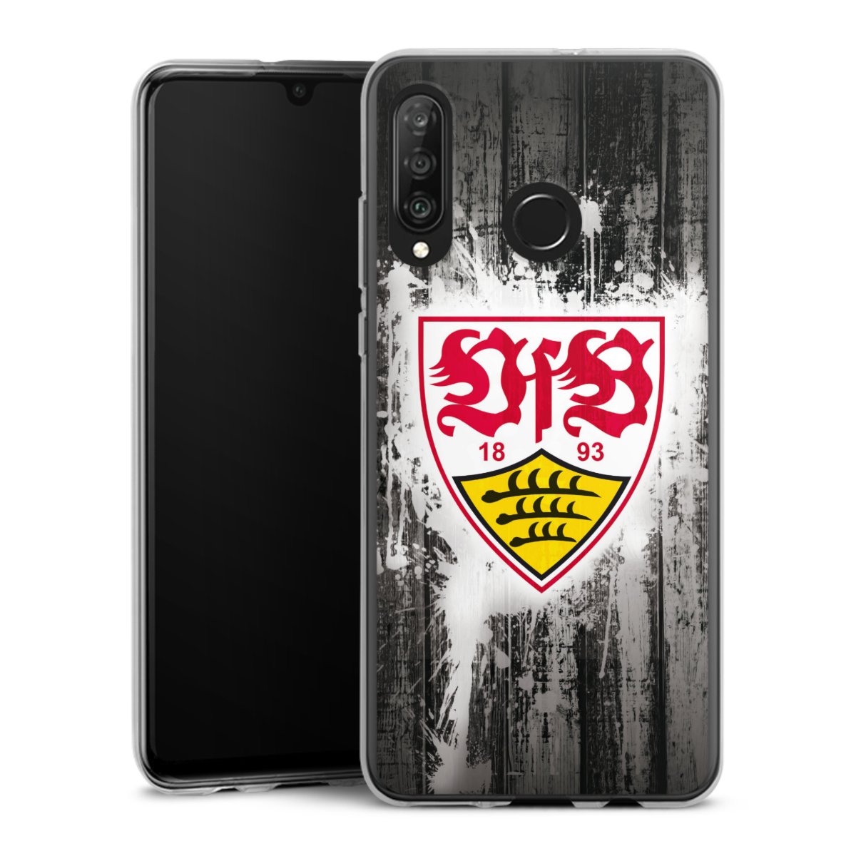 Huawei P30 Lite Handy Silikon Hülle Case transparent Handyhülle Vfb Stuttgart Official Licensed Product Silikon Case