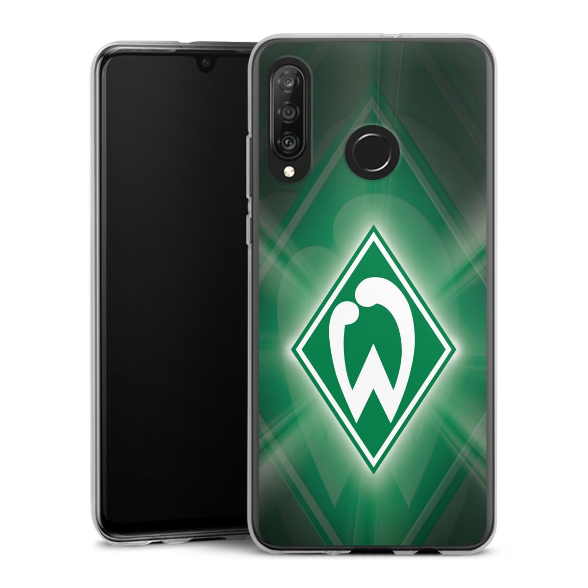 Huawei P30 Lite Handy Silikon Hülle Case transparent Handyhülle Sv Werder Bremen Official Licensed Product Coat Of Arms Silikon Case