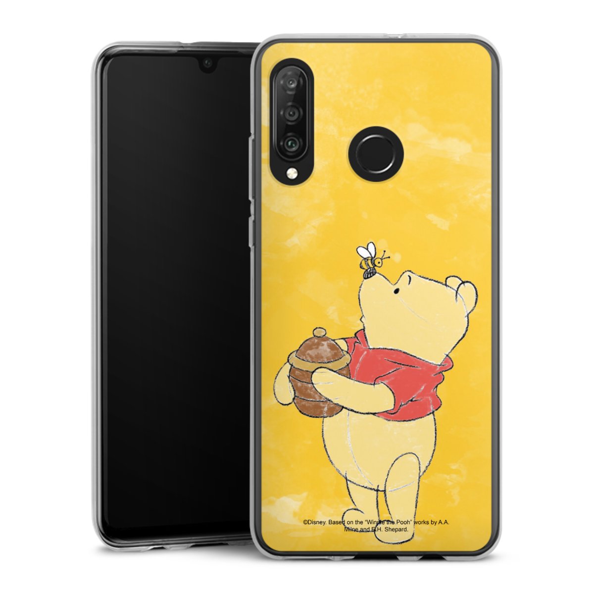 Huawei P30 Lite Handy Silikon Hülle Case transparent Handyhülle Official Licensed Product Winnie The Pooh Disney Silikon Case