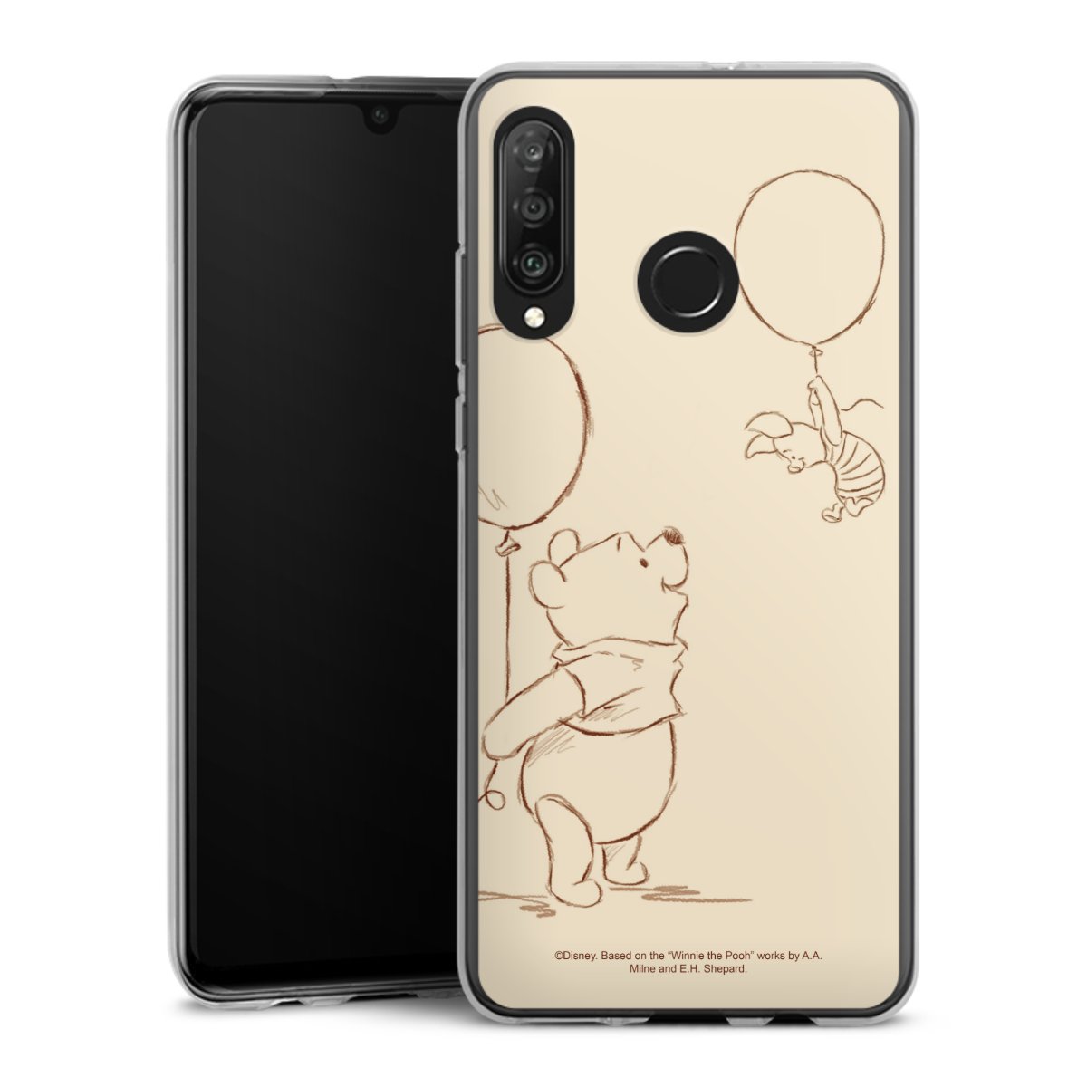 Huawei P30 Lite Handy Silikon Hülle Case transparent Handyhülle Official Licensed Product Winnie The Pooh Disney Silikon Case