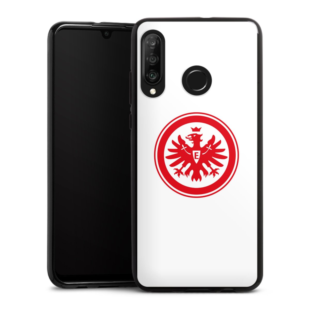 Huawei P30 Lite Handy Silikon Hülle Case schwarz Handyhülle Sge Eintracht Frankfurt Official Licensed Product