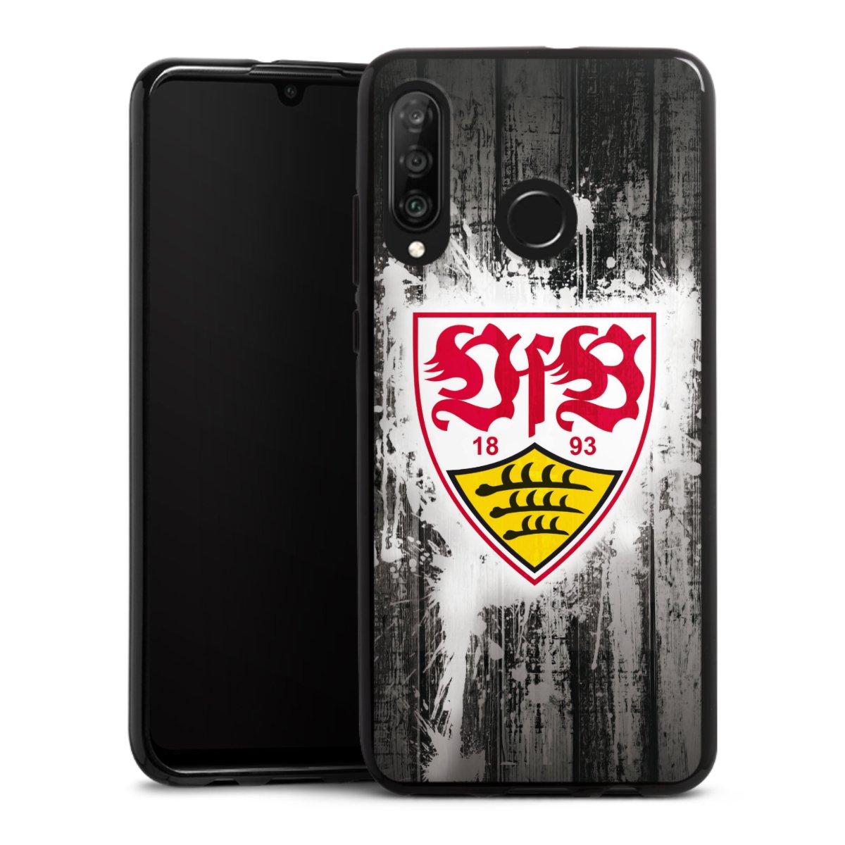 Huawei P30 Lite Handy Silikon Hülle Case schwarz Handyhülle Vfb Stuttgart Official Licensed Product