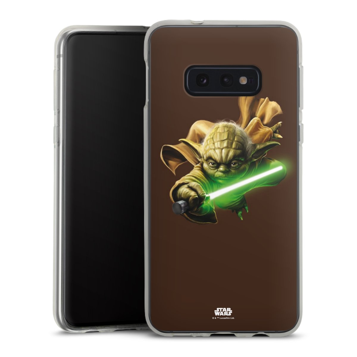 Galaxy S10e Handy Silikon Hülle Case transparent Handyhülle Yoda Merchandise Star Wars Silikon Case