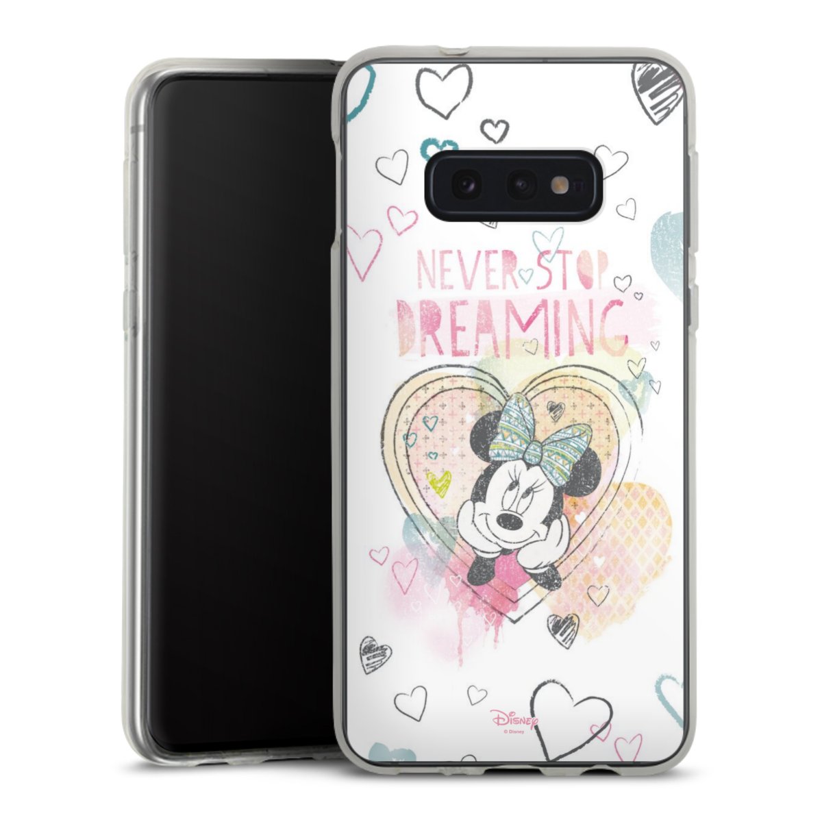 Galaxy S10e Handy Silikon Hülle Case transparent Handyhülle Disney Official Licensed Product Minnie Mouse Silikon Case