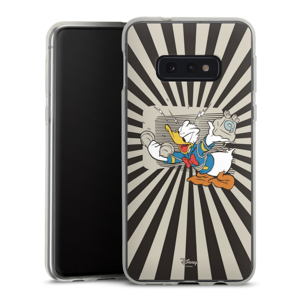 Galaxy S10e Handy Silikon Hülle Case transparent Handyhülle Donald Duck Disney Official Licensed Product Silikon Case