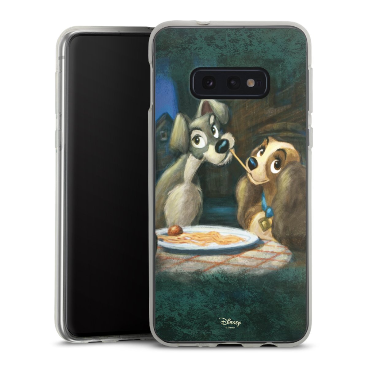 Galaxy S10e Handy Silikon Hülle Case transparent Handyhülle Lady And The Tramp Official Licensed Product Disney Silikon Case