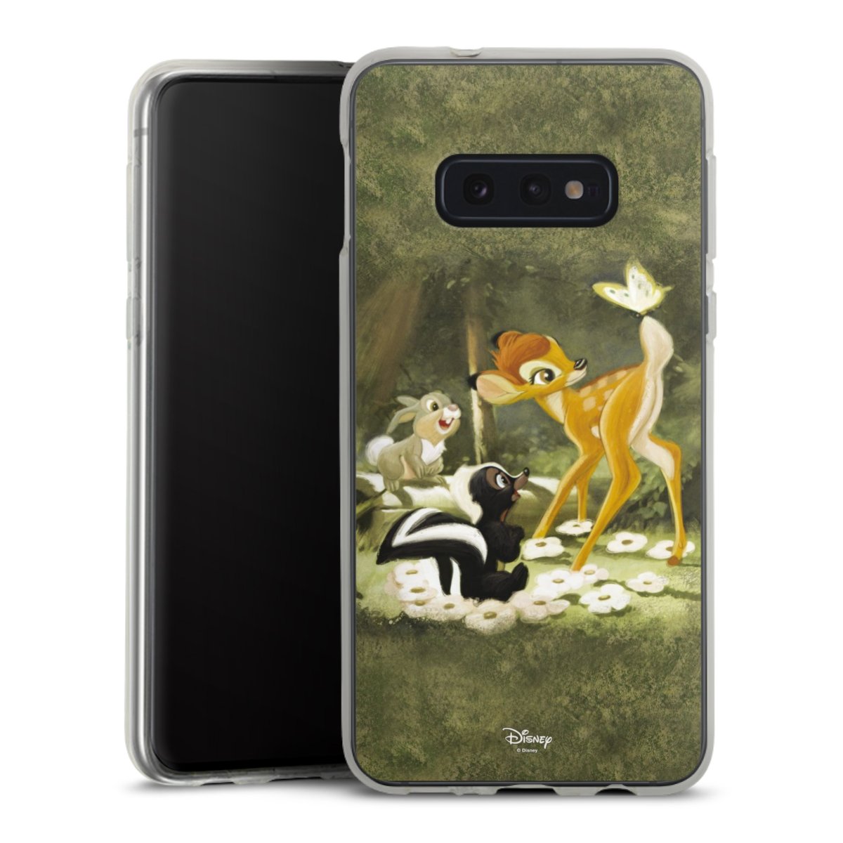 Galaxy S10e Handy Silikon Hülle Case transparent Handyhülle Disney Official Licensed Product Bambi Silikon Case