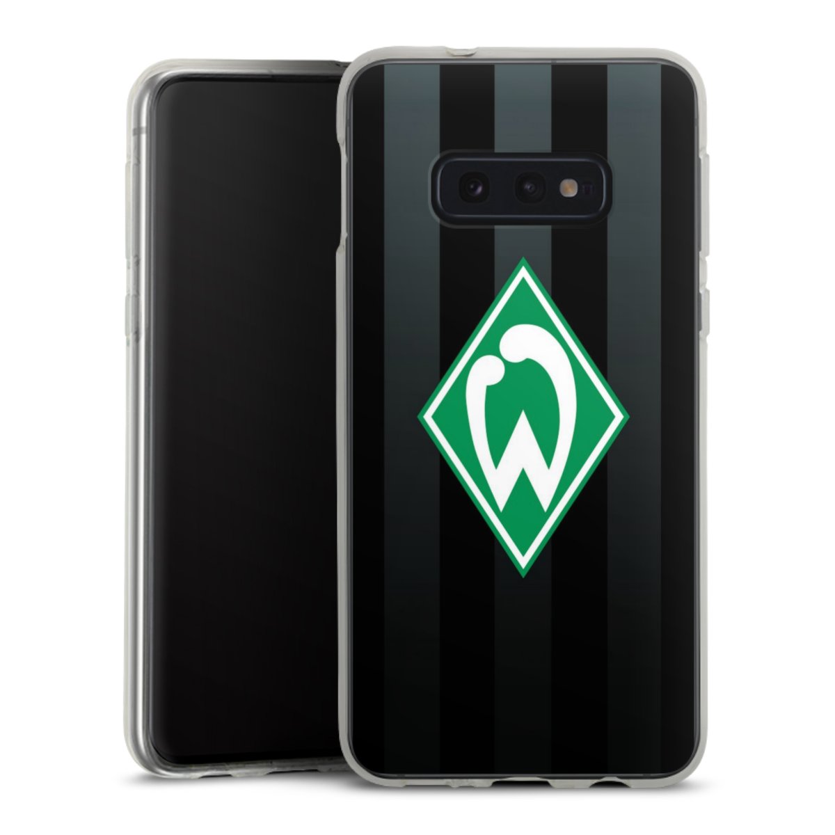 Galaxy S10e Handy Silikon Hülle Case transparent Handyhülle Stripes Sv Werder Bremen Official Licensed Product Silikon Case