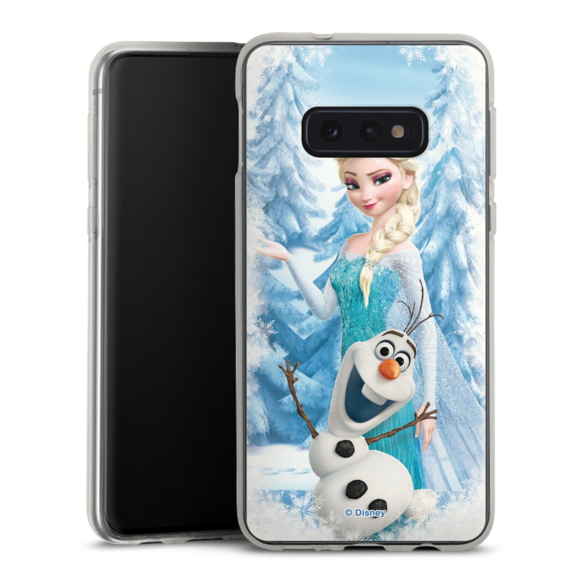 Galaxy S10e Handy Silikon Hülle Case transparent Handyhülle Official Licensed Product Frozen Elsa Disney Silikon Case