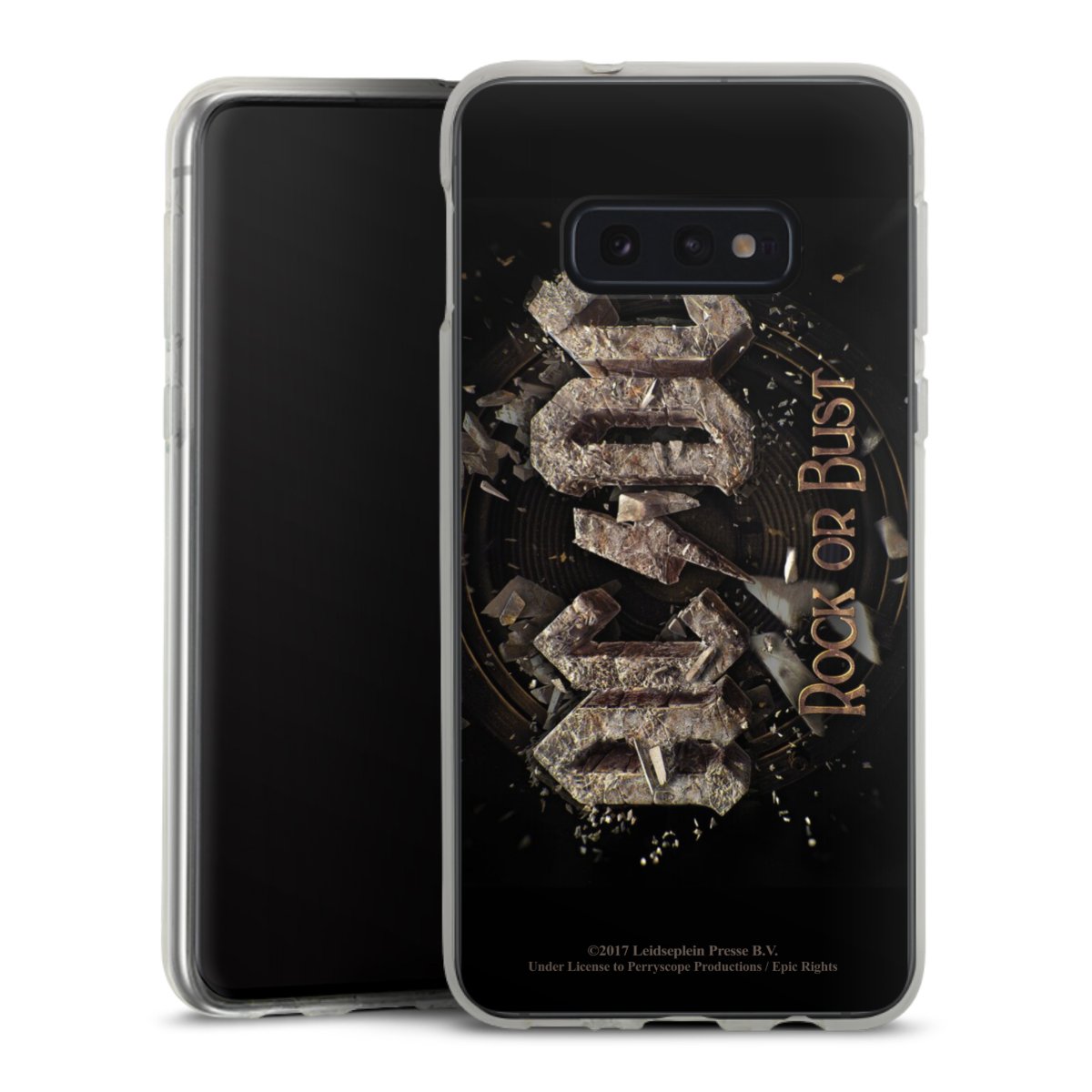 Galaxy S10e Handy Silikon Hülle Case transparent Handyhülle Acdc Official Licensed Product Rock Or Bust Silikon Case