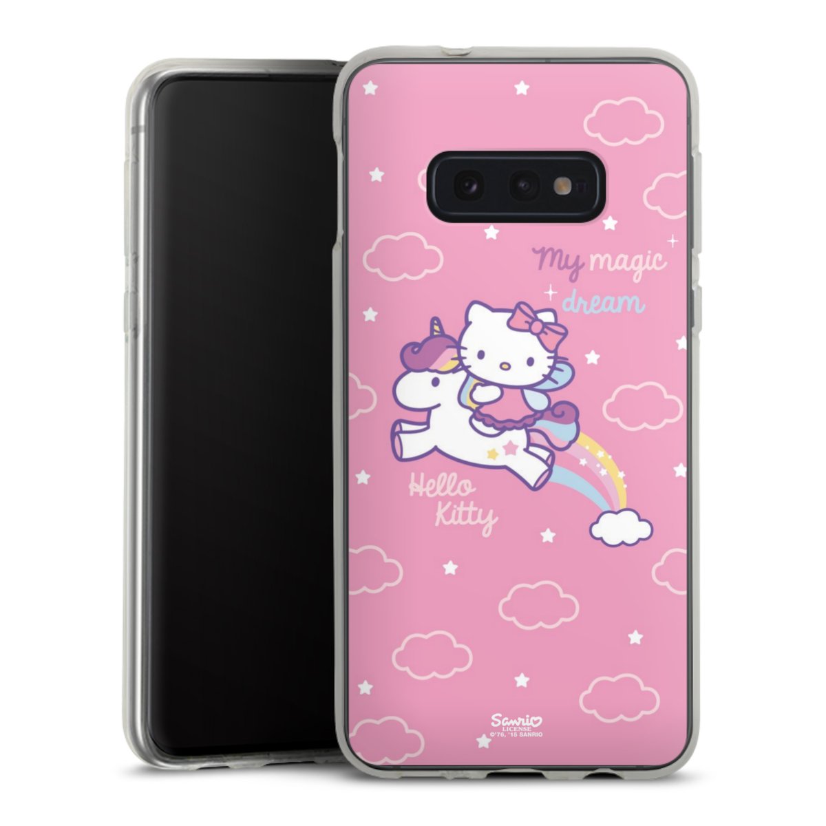 Galaxy S10e Handy Silikon Hülle Case transparent Handyhülle Einhorn Official Licensed Product Hello Kitty Silikon Case