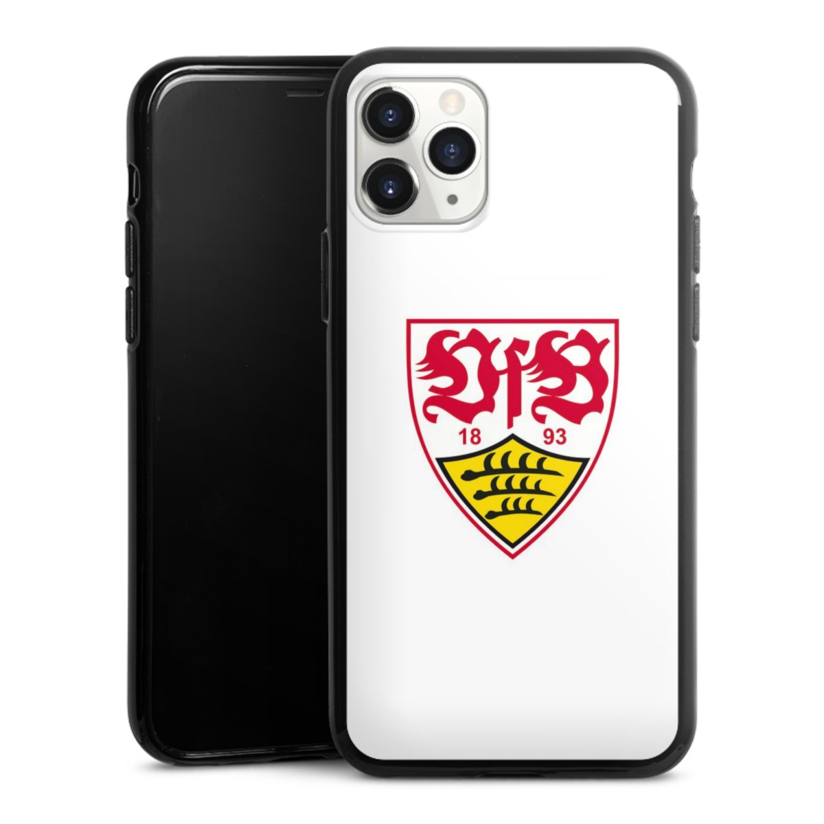 iPhone 11 Pro Handy Silikon Hülle Case schwarz Handyhülle Logo Official Licensed Product Vfb Stuttgart