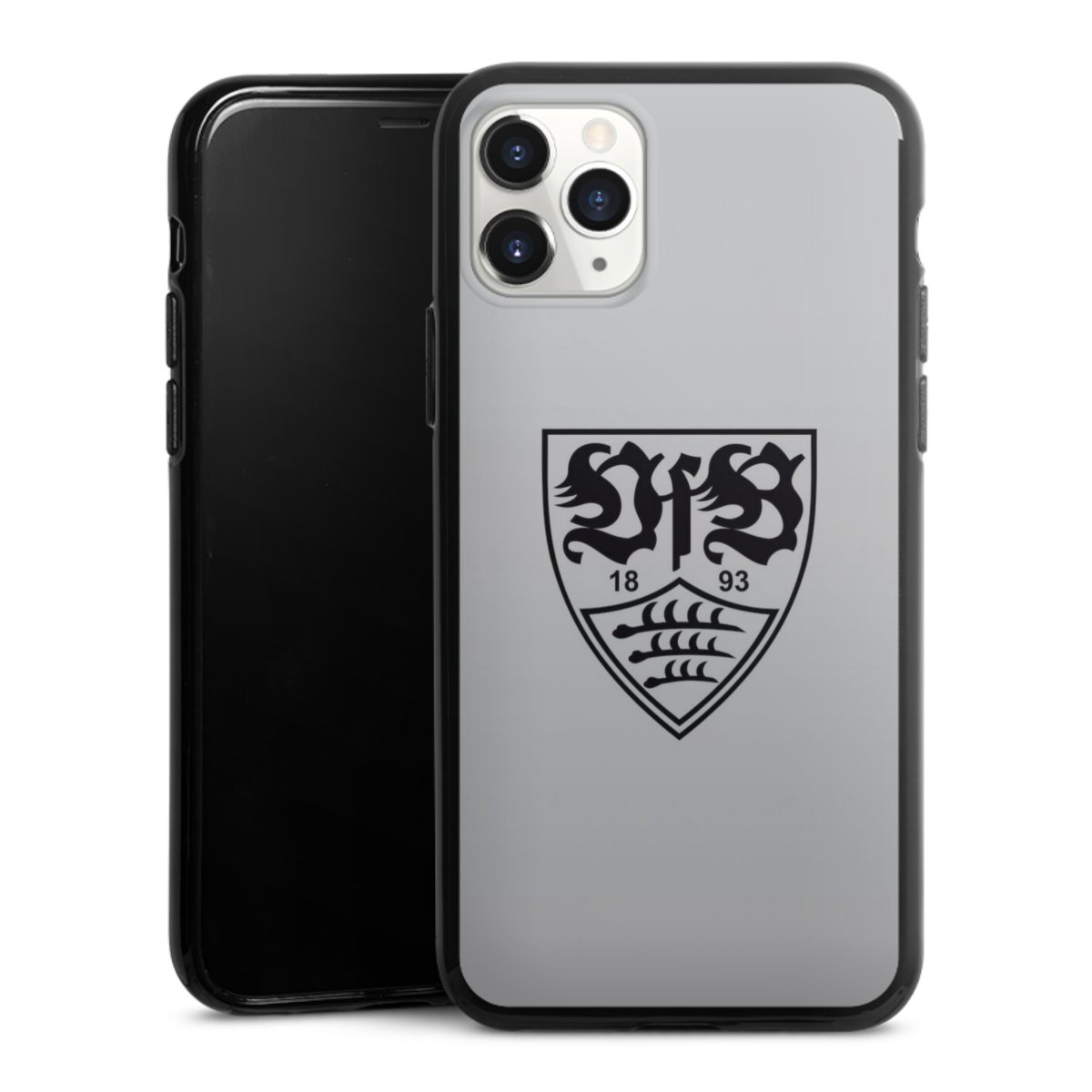 iPhone 11 Pro Handy Silikon Hülle Case schwarz Handyhülle Logo Vfb Stuttgart Official Licensed Product