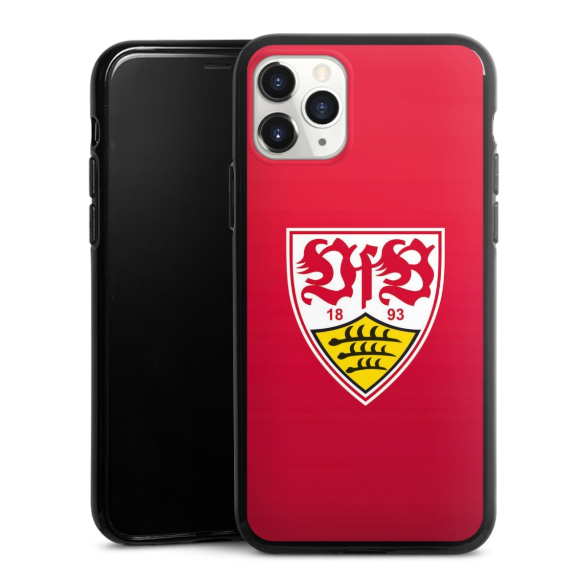 iPhone 11 Pro Handy Silikon Hülle Case schwarz Handyhülle Official Licensed Product Vfb Stuttgart