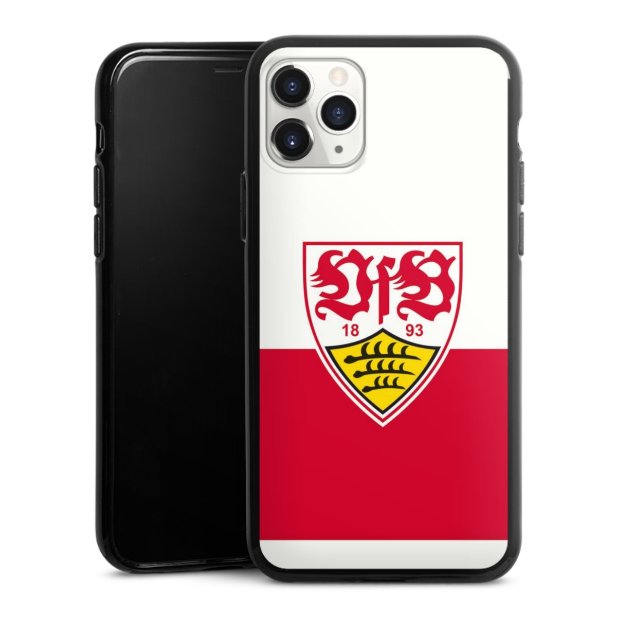 iPhone 11 Pro Handy Silikon Hülle Case schwarz Handyhülle Official Licensed Product Logo Vfb Stuttgart