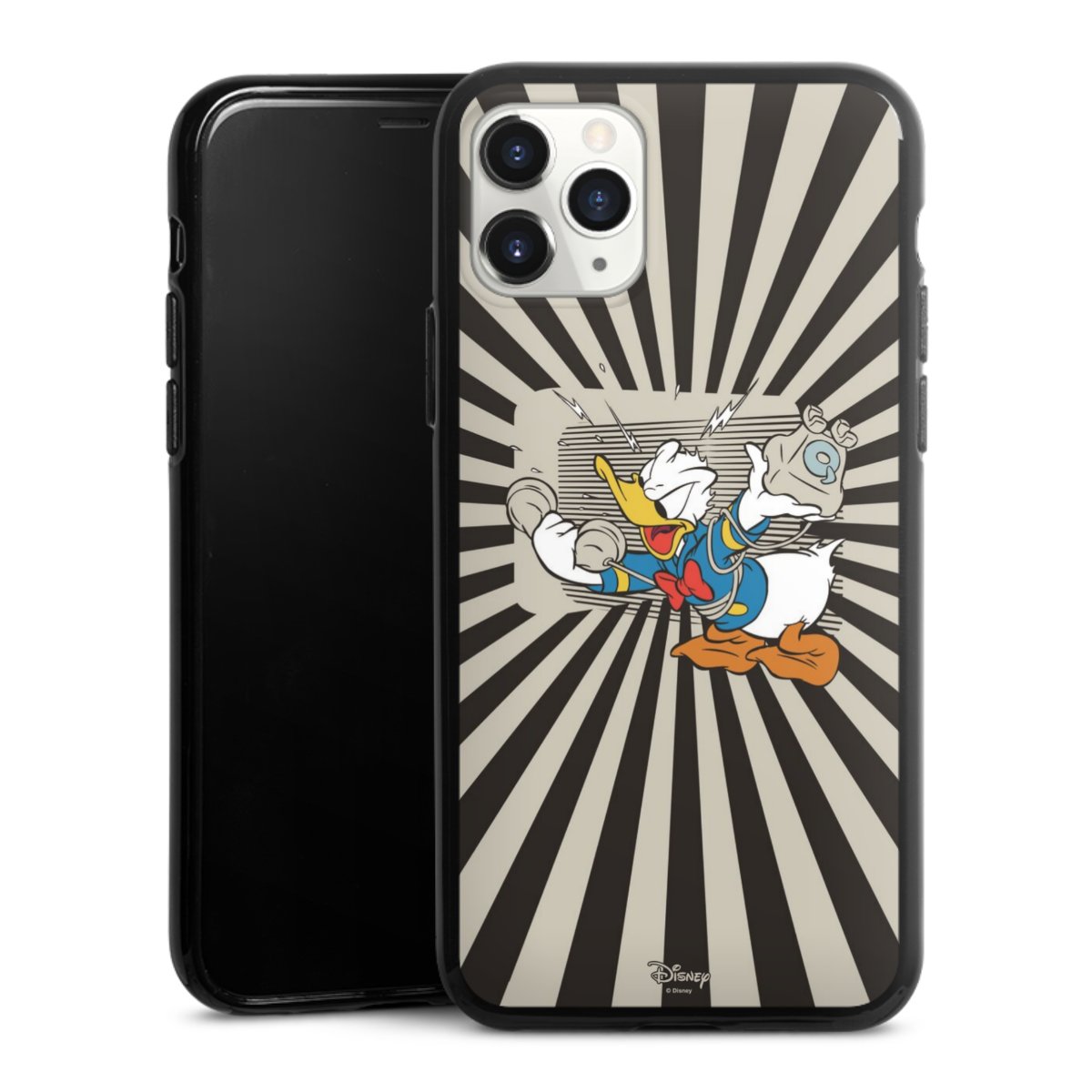 iPhone 11 Pro Handy Silikon Hülle Case schwarz Handyhülle Donald Duck Disney Official Licensed Product