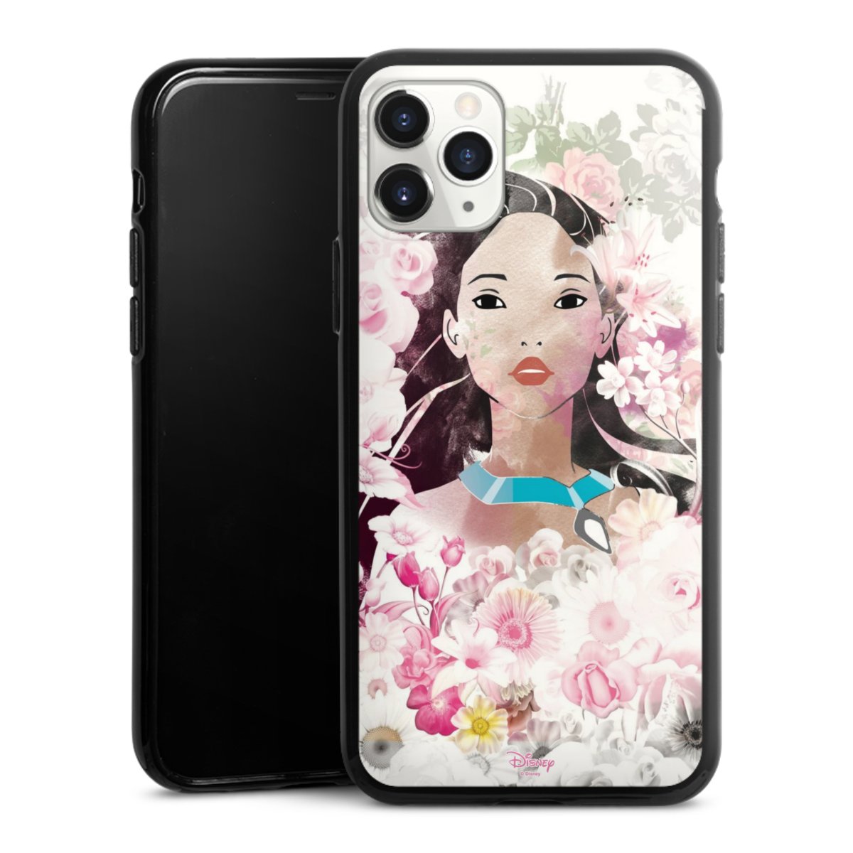 iPhone 11 Pro Handy Silikon Hülle Case schwarz Handyhülle Pocahontas Official Licensed Product Disney