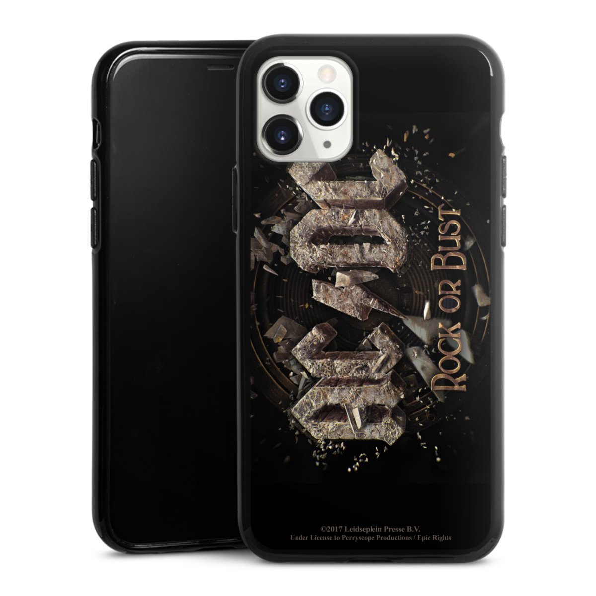 iPhone 11 Pro Handy Silikon Hülle Case schwarz Handyhülle Acdc Official Licensed Product Rock Or Bust