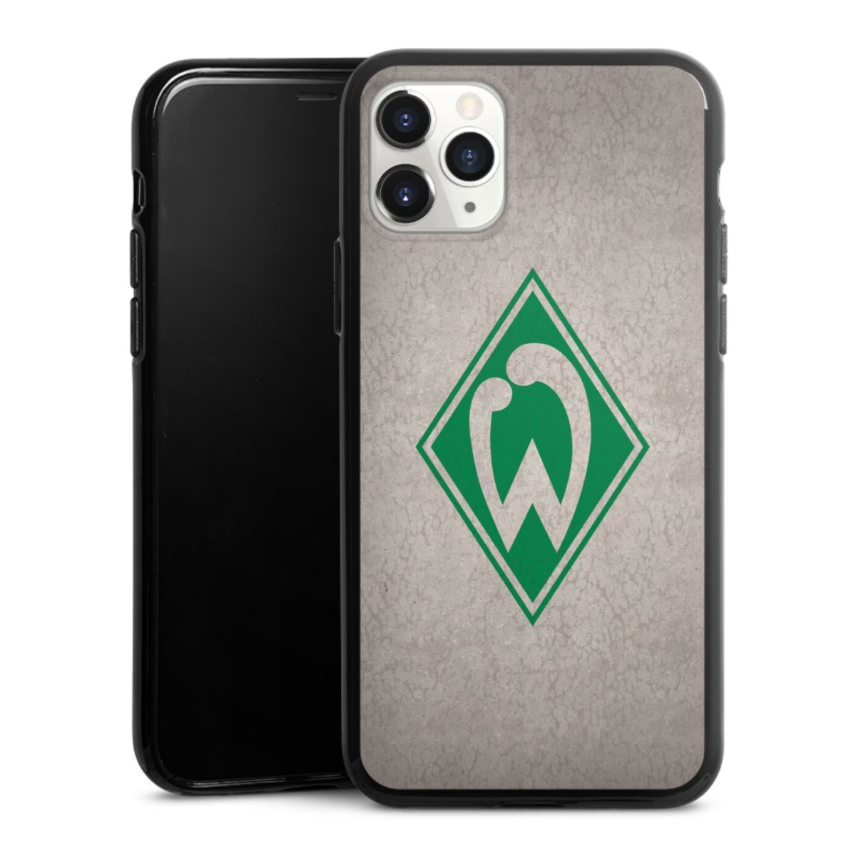 iPhone 11 Pro Handy Silikon Hülle Case schwarz Handyhülle Sv Werder Bremen Concrete Official Licensed Product