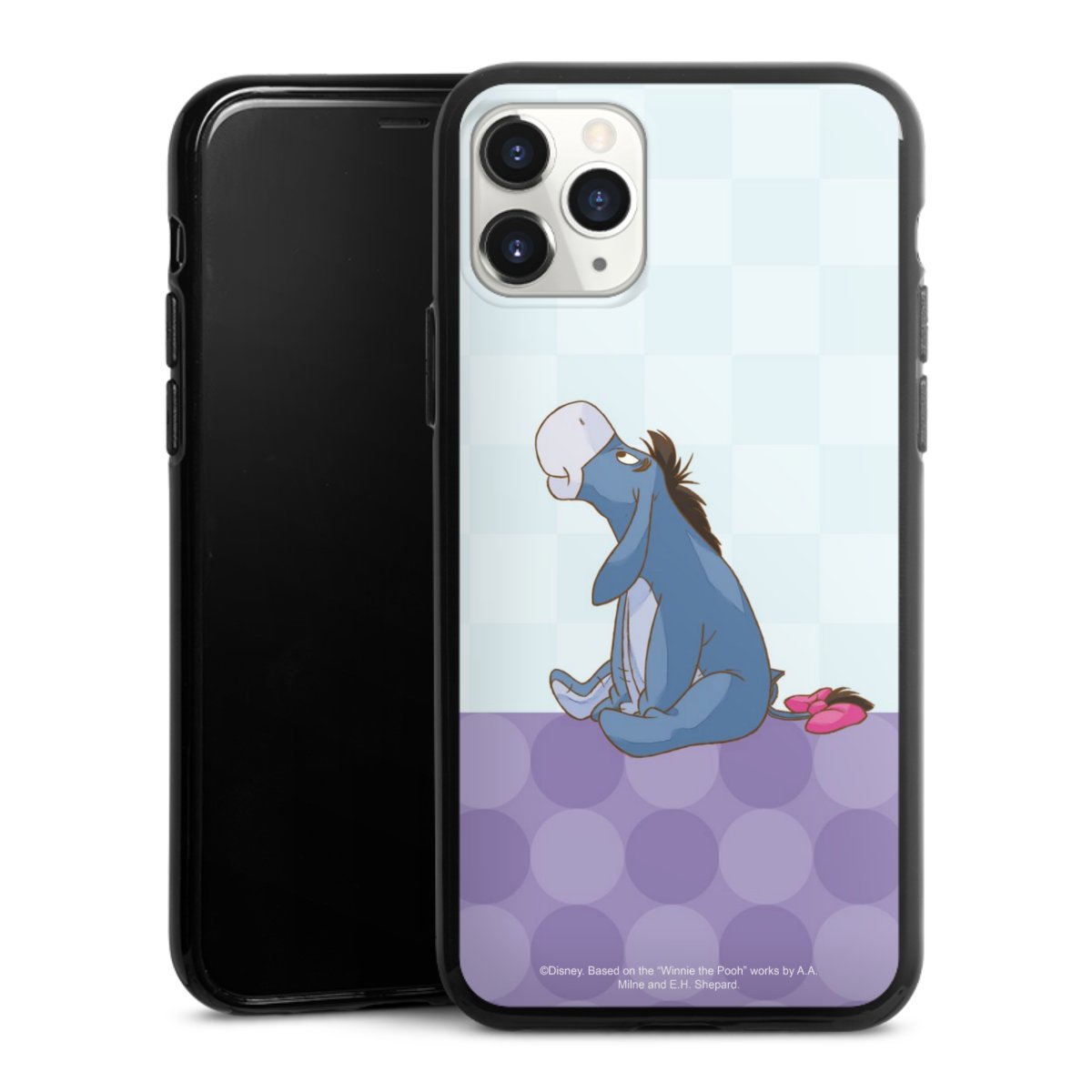 iPhone 11 Pro Handy Silikon Hülle Case schwarz Handyhülle Disney Donkey Winnie The Pooh