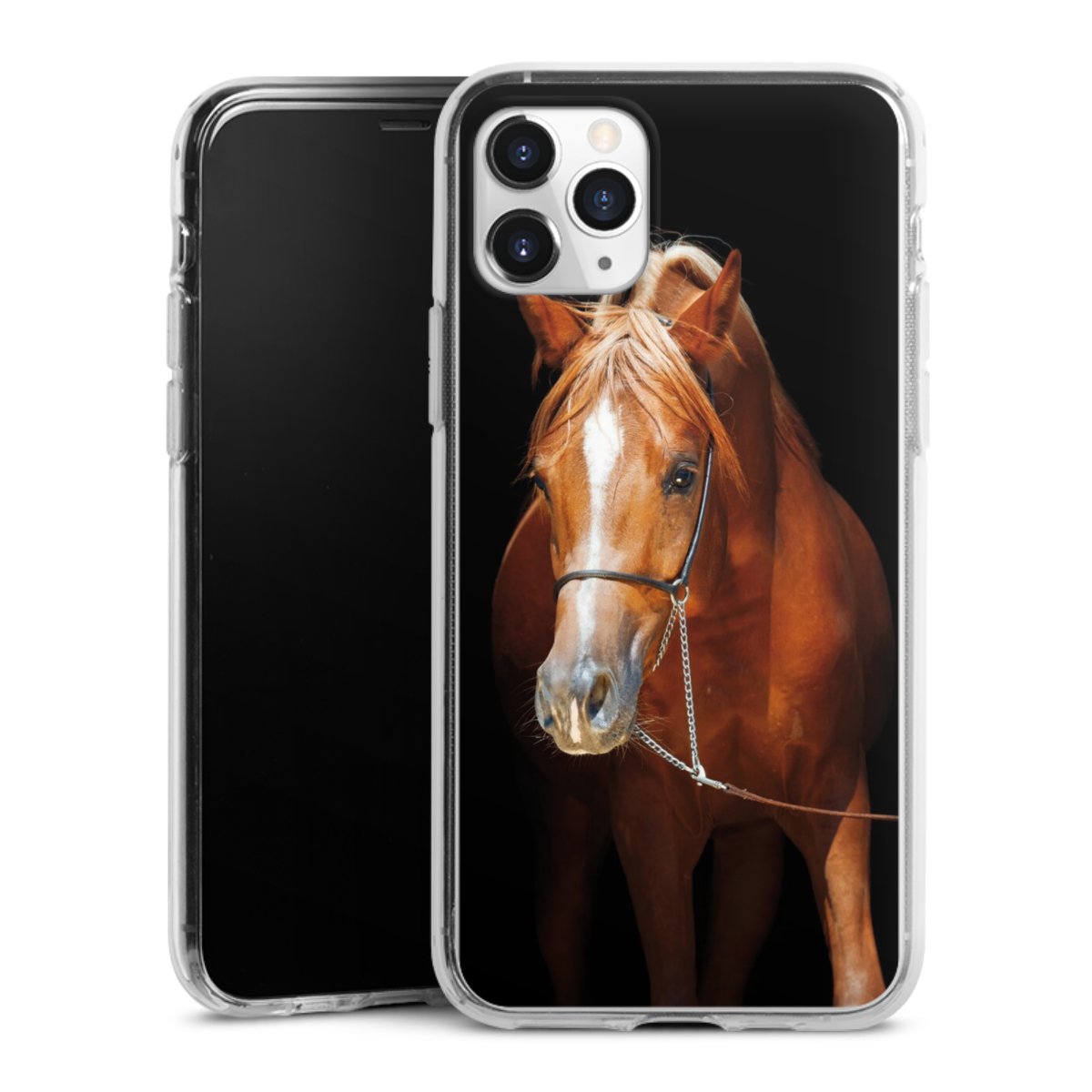 iPhone 11 Pro Handy Silikon Hülle Case transparent Handyhülle Mare Horse Hobby Silikon Case