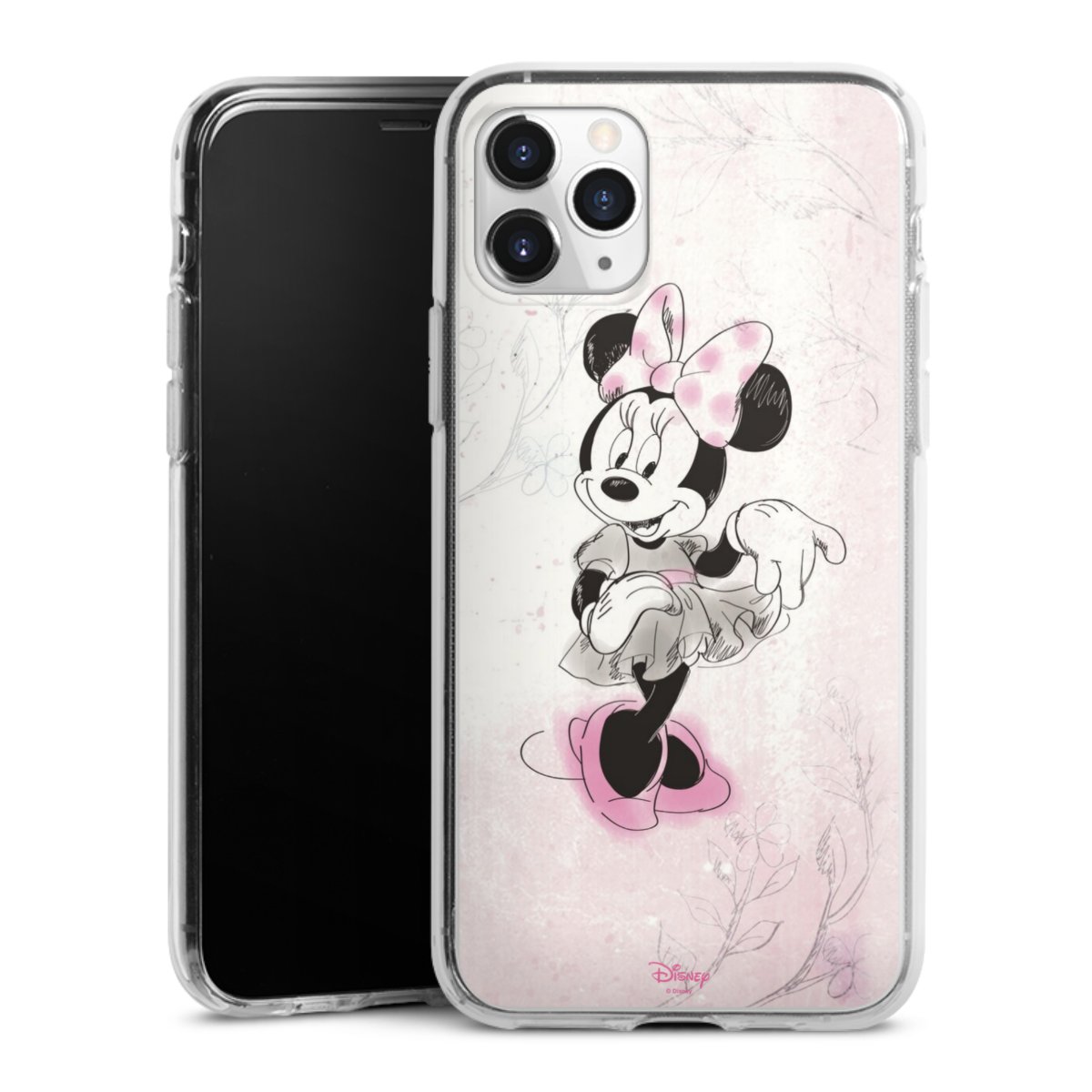 iPhone 11 Pro Handy Silikon Hülle Case transparent Handyhülle Disney Minnie Mouse Vintage Silikon Case