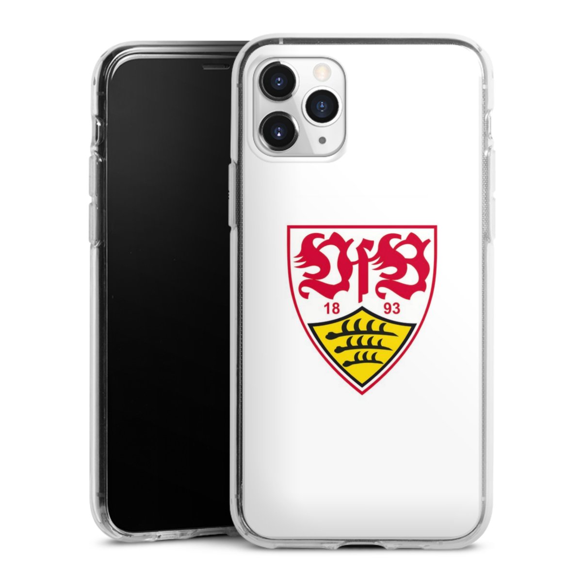 iPhone 11 Pro Handy Silikon Hülle Case transparent Handyhülle Logo Official Licensed Product Vfb Stuttgart Silikon Case