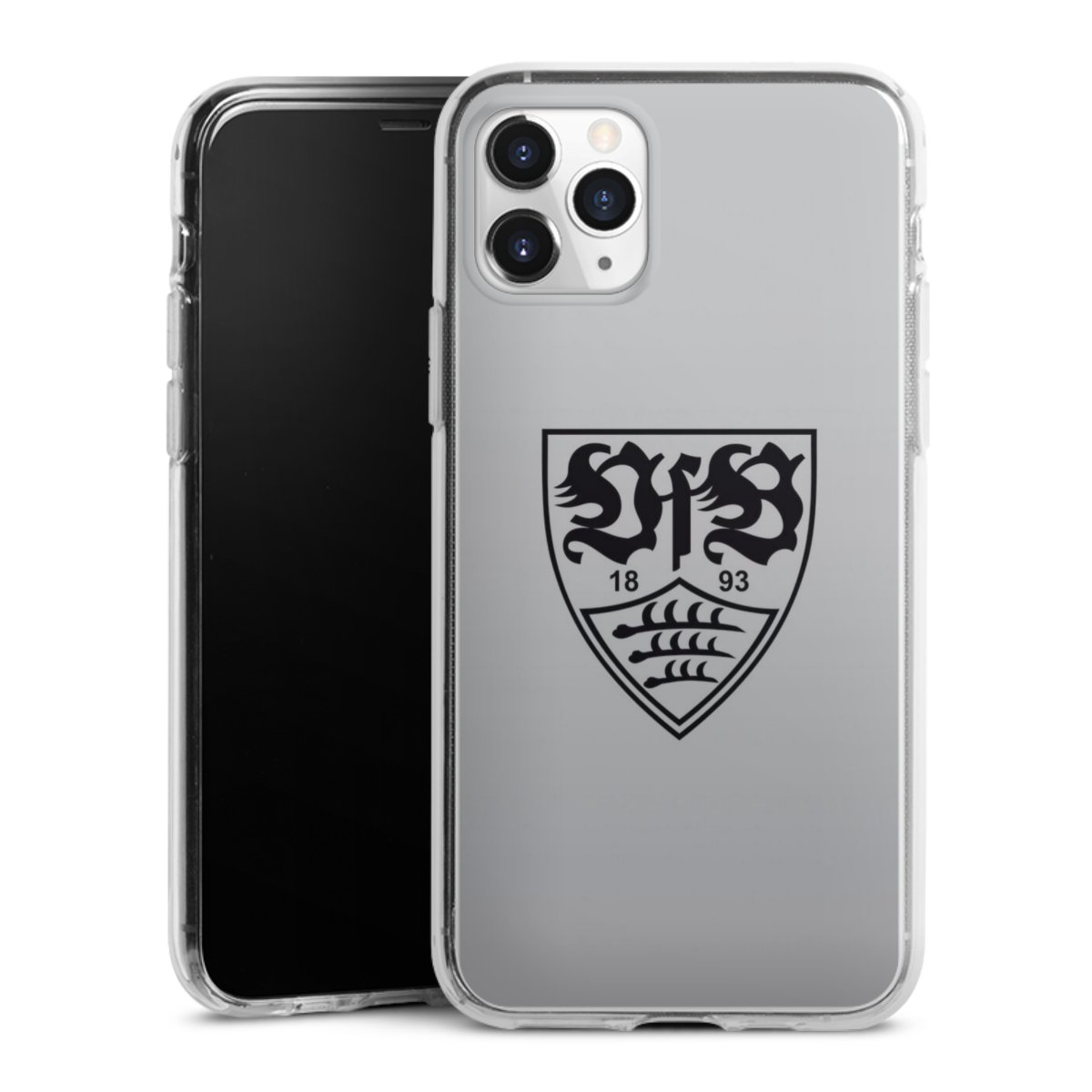 iPhone 11 Pro Handy Silikon Hülle Case transparent Handyhülle Logo Vfb Stuttgart Official Licensed Product Silikon Case