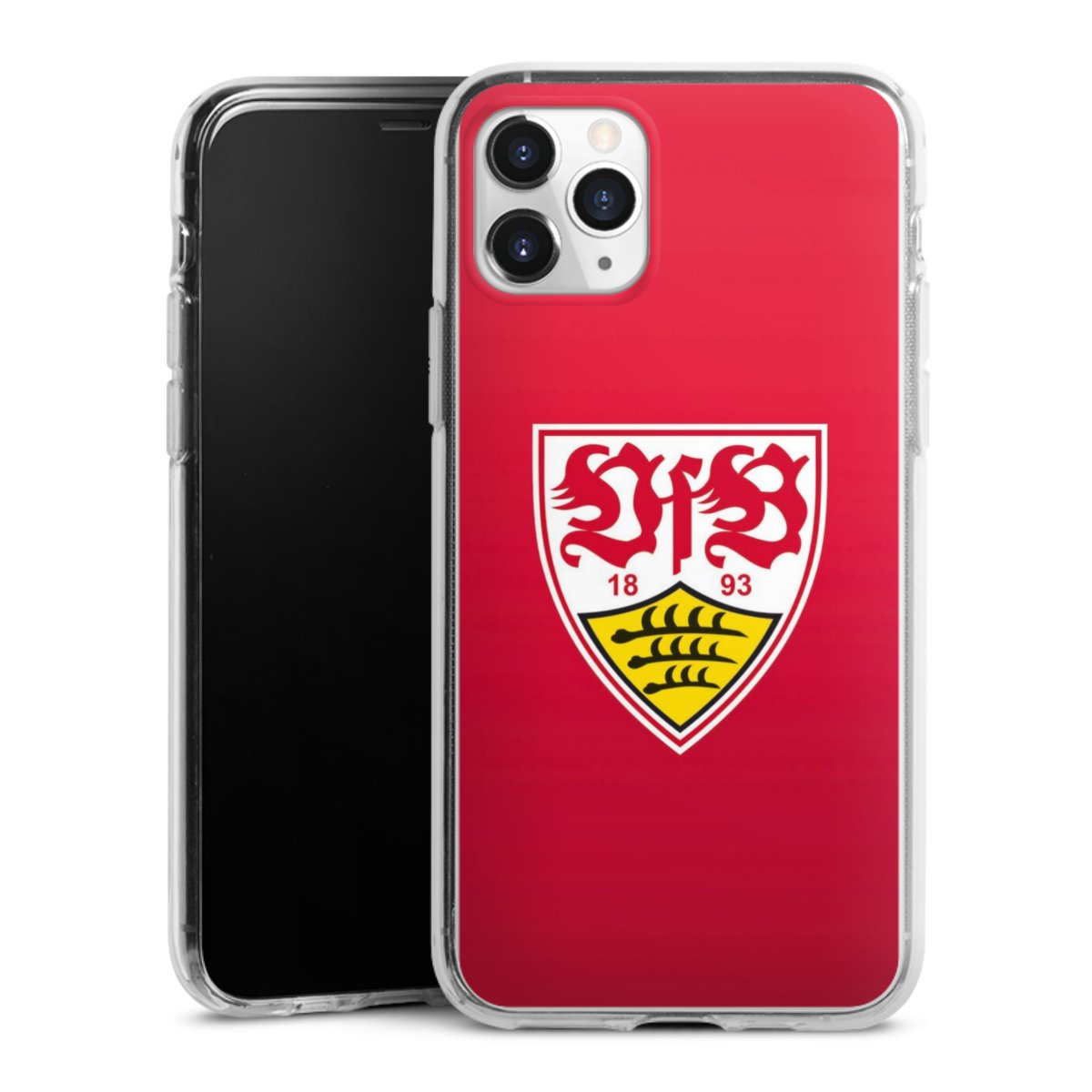 iPhone 11 Pro Handy Silikon Hülle Case transparent Handyhülle Official Licensed Product Vfb Stuttgart Silikon Case