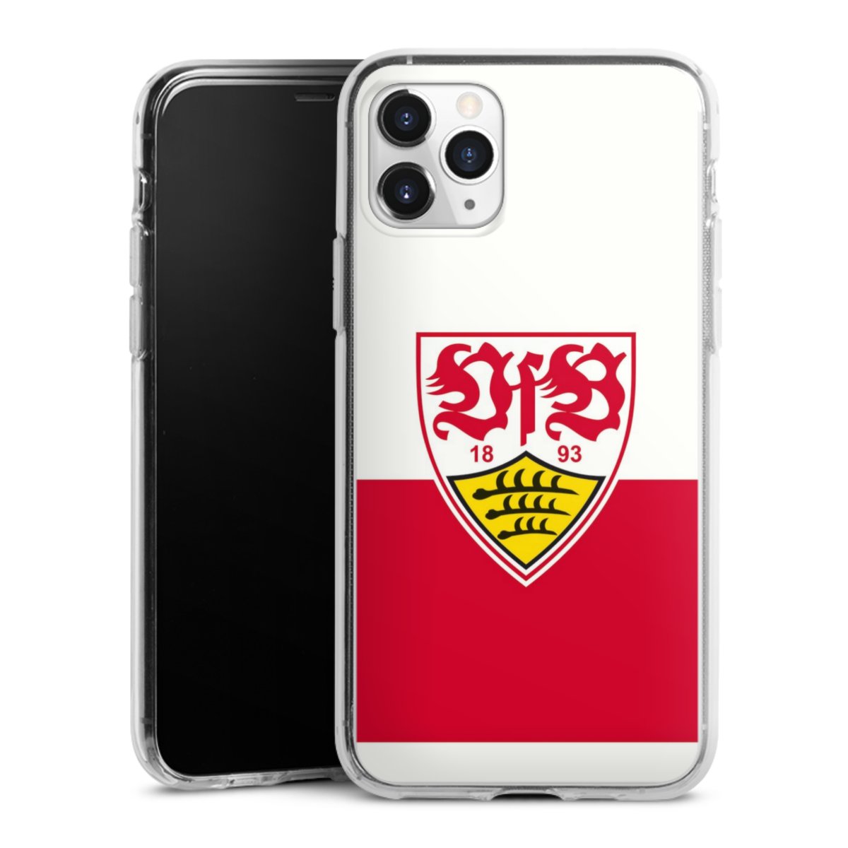 iPhone 11 Pro Handy Silikon Hülle Case transparent Handyhülle Official Licensed Product Logo Vfb Stuttgart Silikon Case